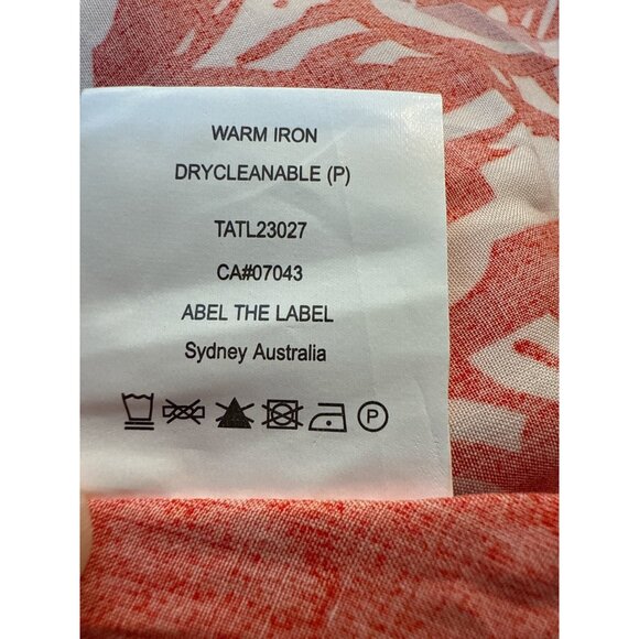 Abel The Label Womens Size L V-Neck Elastic Waist 100% Rayon Dress Good Con - Picture 8 of 8